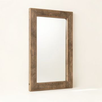 Addilynn Rustic Wood Wall Mirror (synthetic illustration; no displayed measurements)