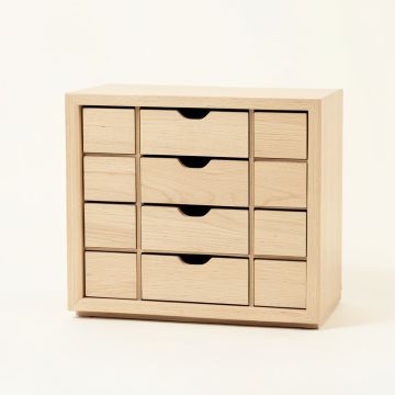 Ridge Bridge Small-Parts Storage Drawer Cabinet - Beige (synthetic illustration; no displayed measurements)