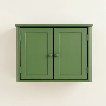 Birch Crossing Wall-Mounted Entry Cabinet - Green (synthetic illustration; no displayed measurements)