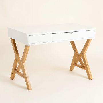 Dawn Arc Writing Desk (synthetic illustration; no displayed measurements)
