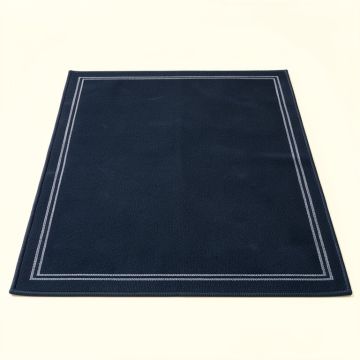 Juniper Brook Rectangular Outdoor Rug - Navy (synthetic illustration; no displayed measurements)