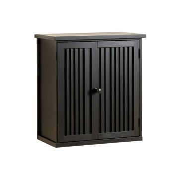 Juniper Dale Wall-Mounted Laundry Cabinet - Black