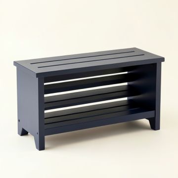 Rowan Dell Shoe Storage Bench - Navy (synthetic illustration; no displayed measurements)
