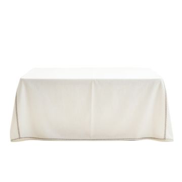 Heath Bluff Flat Bed Sheet - White