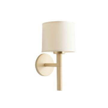Willow Crest Wall Sconce Mounted On A Plain Wall - Ivory