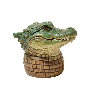 Ozella Floating Crocodile Head Statue