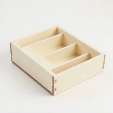 Ridge Bluff Empty Pantry Drawer Organizer Insert - Cream (synthetic illustration; no displayed measurements)