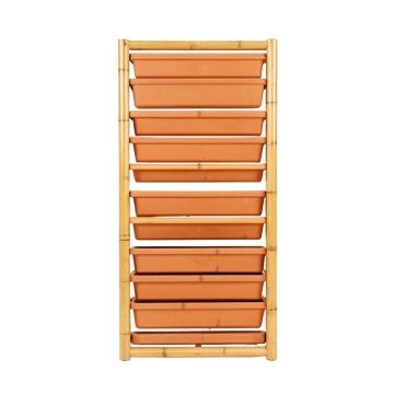 Dawn Canyon Empty Vertical Garden Frame - Terracotta