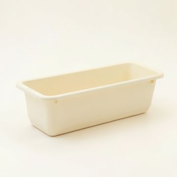Briar Crossing Empty Railing Planter With Integral Brackets - Ivory (synthetic illustration; no displayed measurements)