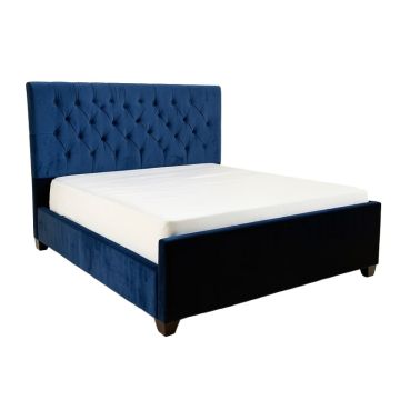 Matos Tufted Upholstered Sleigh Bed