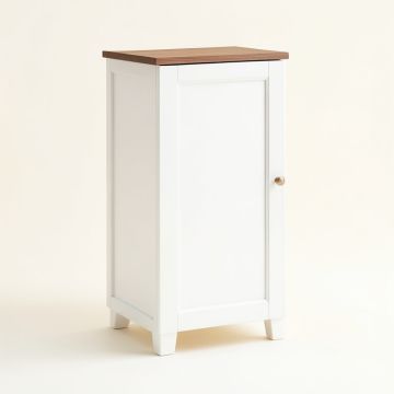 Lucee 9 '' W X 31.5 '' H X 9 '' D Free-Standing Bathroom Cabinet (synthetic illustration; no displayed measurements)