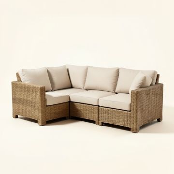 Reordan 4 Piece Rattan Sofa Seating Group With Cushions (synthetic illustration; no displayed measurements)
