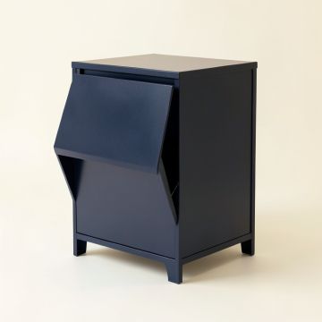 Lake Brook Freestanding Pull-Out Hamper Cabinet - Navy (synthetic illustration; no displayed measurements)