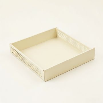 Harbor Bridge Empty Under-Desk Cable Tray - Cream (synthetic illustration; no displayed measurements)