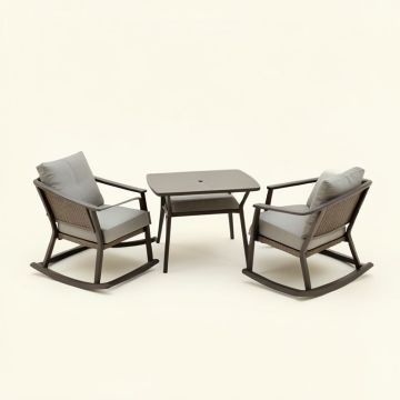 3 Piece Rocking Patio Furniture Set (synthetic illustration; no displayed measurements)