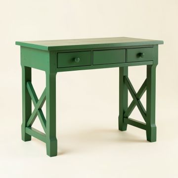 Dawn Crest Writing Desk - Green (synthetic illustration; no displayed measurements)