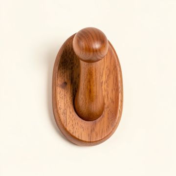 Laurel Branch Wall-Mounted Robe Hook - Terracotta (synthetic illustration; no displayed measurements)