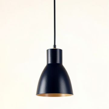 Hill Bluff Pendant Light Suspended From One Plain Cable - Navy (synthetic illustration; no displayed measurements)