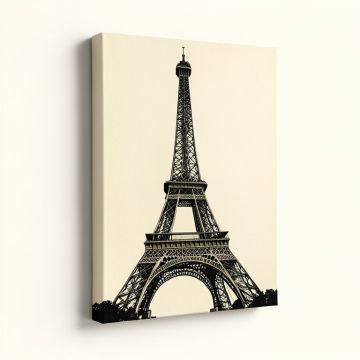 Eiffel Tower Graphic Art On Wrapped Canvas (synthetic illustration; no displayed measurements)