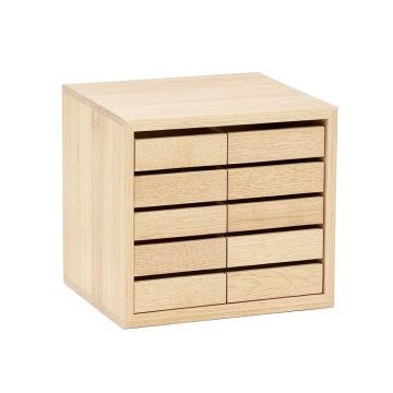 Meadow Crest Small-Parts Storage Drawer Cabinet - Beige