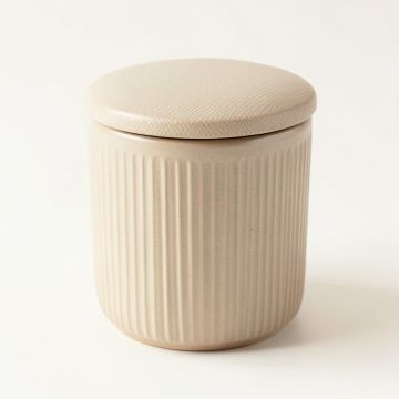 Cedar Crossing Storage Canister With Lid - Beige (synthetic illustration; no displayed measurements)