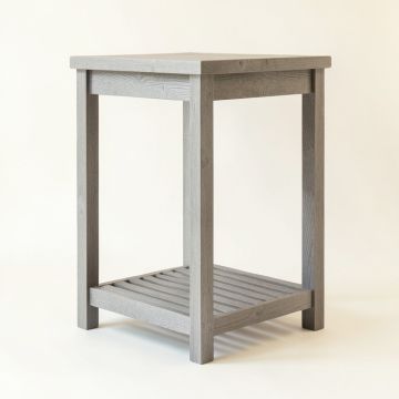 Slate Arc Freestanding Laundry Folding Counter - Gray (synthetic illustration; no displayed measurements)