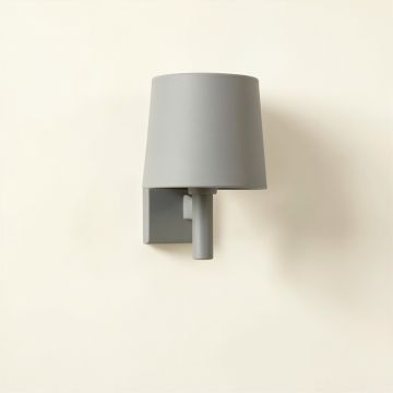 Hill Bend Wall Sconce Mounted On A Plain Wall - Gray (synthetic illustration; no displayed measurements)