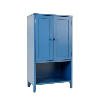 Harbor Canyon Wall-Mounted Laundry Cabinet - Blue (synthetic illustration; no displayed measurements)
