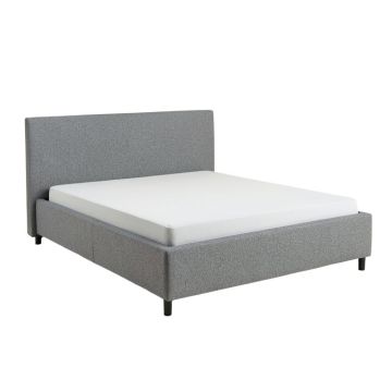 Emilio Pebble Channel Upholstered Platform Bed
