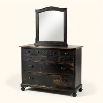 Lockridge 9 Drawer Chest With Mirror (synthetic illustration; no displayed measurements)