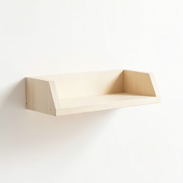 Meadow Arc Wall-Mounted Shelf - Ivory (synthetic illustration; no displayed measurements)