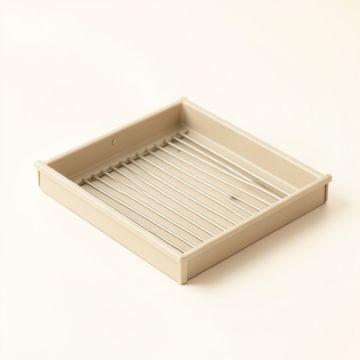 Lake Bluff Empty Under-Desk Cable Tray - Beige (synthetic illustration; no displayed measurements)