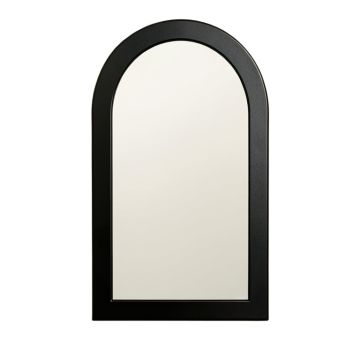 Reed Crest Framed Wall Mirror - Black