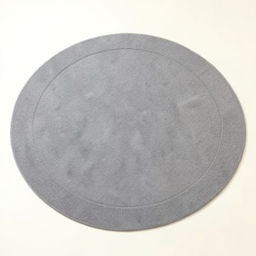 Reed Bend Round Area Rug - Gray (synthetic illustration; no displayed measurements)