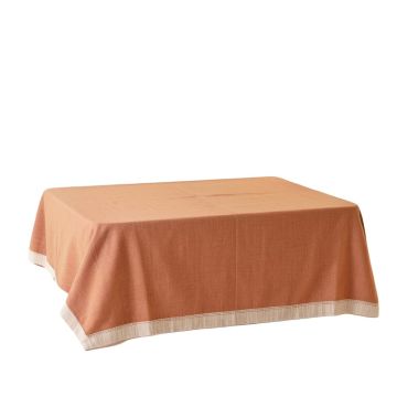 Dawn Bluff Flat Bed Sheet - Terracotta