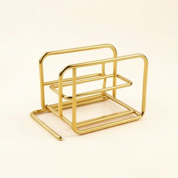 Meiko 6 Bottle Tabletop Wine Bottle Rack In Gold (synthetic illustration; no displayed measurements)