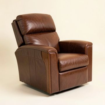 Tawanda 37 '' Wide Genuine Leather Power Club Recliner (synthetic illustration; no displayed measurements)