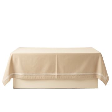 Aspen Branch Flat Bed Sheet - Beige