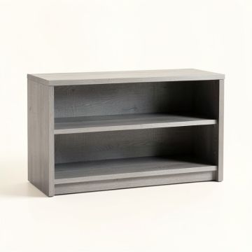 Briar Bend Low Bookcase - Gray (synthetic illustration; no displayed measurements)