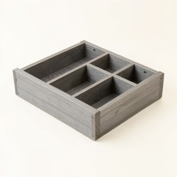 Cedar Bluff Empty Pantry Drawer Organizer Insert - Gray (synthetic illustration; no displayed measurements)