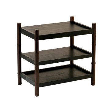 Cedar Branch Empty Countertop Canister Rack - Black