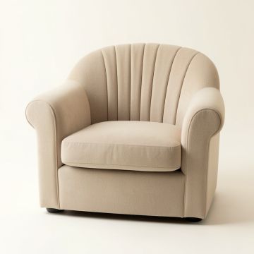 Shore Dale Upholstered Armchair - Beige (synthetic illustration; no displayed measurements)