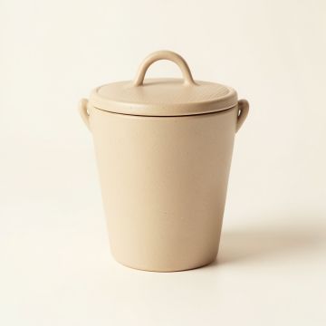 Elm Crossing Storage Canister With Lid - Beige (synthetic illustration; no displayed measurements)