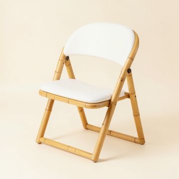 Shore Dale Folding Outdoor Chair - White (synthetic illustration; no displayed measurements)