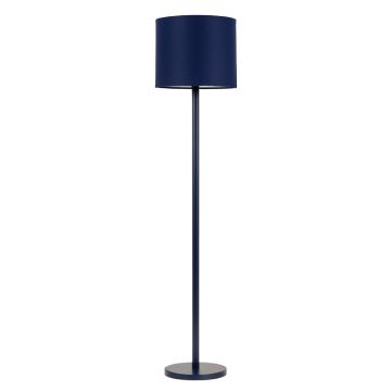 Shore Bluff Floor Lamp With A Plain Fabric Shade - Navy