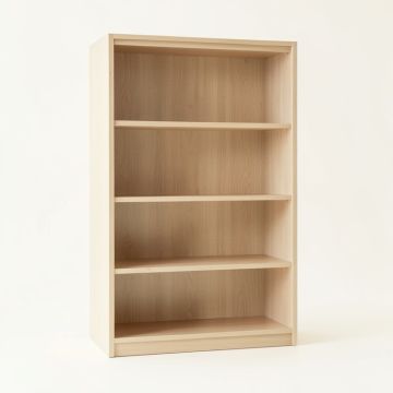 Ash Falls Freestanding Bookcase - Beige (synthetic illustration; no displayed measurements)