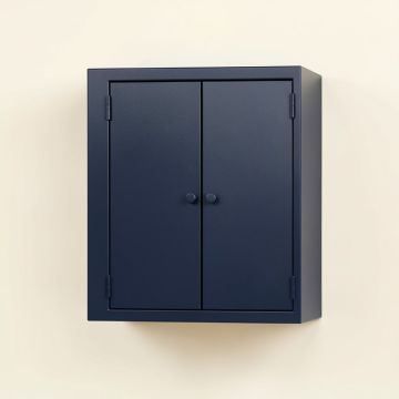 Cliff Dell Wall-Mounted Laundry Cabinet - Navy (synthetic illustration; no displayed measurements)