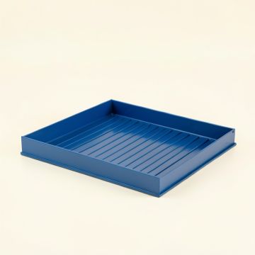 Ridge Branch Empty Under-Desk Cable Tray - Blue (synthetic illustration; no displayed measurements)