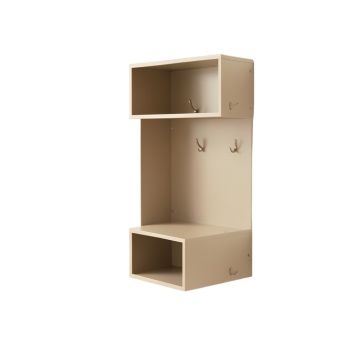 Hill Crossing Wall-Mounted Entryway Organizer Shelf - Beige