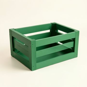 Pine Brook Empty Furniture-Style Pet Crate - Green (synthetic illustration; no displayed measurements)